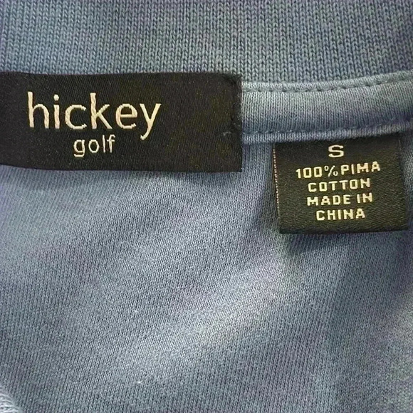 Men’s Hickey golf blue polo shirt, size small, NWOT - Picture 2 of 4